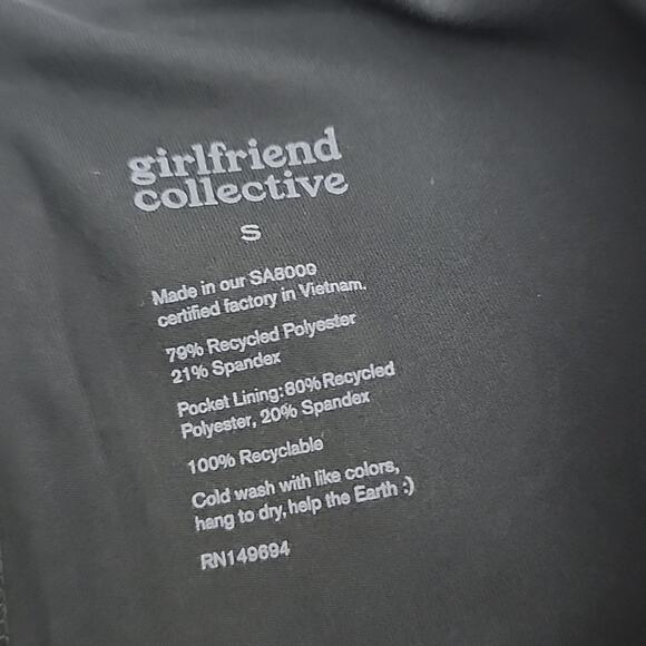 NWT Girlfriend Collective Sport Skort Mini Skirt S Black Compressive High Rise - Picture 11 of 12